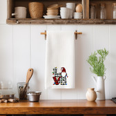 SIGN LANGUAGE ASL "I LOVE YOU" CHRISTMAS GNOME LOVE ILY HAND KITCHEN TOWEL