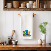 SIGN LANGUAGE ASL "I LOVE YOU" CRAZY CAT LADY ILY HAND KITCHEN TOWEL