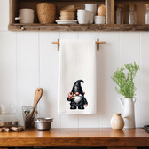 SIGN LANGUAGE ASL "I LOVE YOU" BIKER GNOME ILY HAND KITCHEN TOWEL