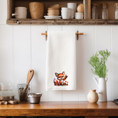 SIGN LANGUAGE ASL "I LOVE YOU" FOXY ILY HAND KITCHEN TOWEL