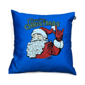ASL SIGN LANGUAGE " I LOVE YOU" SANTA WITH MERRY CHRISTMAS PILLOW