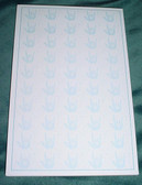 Blue ILY hands Prints Note Pad