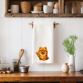 SIGN LANGUAGE ASL "I LOVE YOU"  POMERANIAN  ILY HAND KITCHEN TOWE