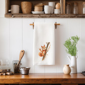 SIGN LANGUAGE ASL "I LOVE YOU" SQUIRREL WITH SCARF TREE ILY HAND KITCHEN TOWEL