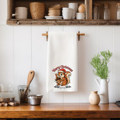 SIGN LANGUAGE ASL "I LOVE YOU"  SQUIRRELS MERRY CHRISTMAS ILY HAND KITCHEN TOWE