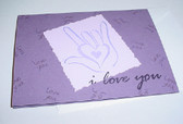 I LOVE YOU Card Note (Purple)