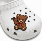SIGN LANGUAGE ASL I LOVE YOU SHOES CHARM  (Teddy Bear )