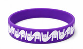 SIGN LANGUAGE ASL "I LOVE YOU" HANDS Awareness Bracelet Silicone (PURPLE)