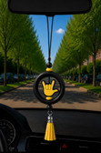 SIGN LANGUAGE ASL " I LOVE YOU" HAND WITH  MIRROR HANGING OR ANYTHING HANGING (#3)