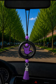SIGN LANGUAGE ASL " I LOVE YOU" HAND WITH  MIRROR HANGING OR ANYTHING HANGING (#5)