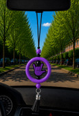 SIGN LANGUAGE ASL " I LOVE YOU" HAND WITH  MIRROR HANGING OR ANYTHING HANGING (#7)