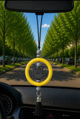 SIGN LANGUAGE ASL " I LOVE YOU" HAND WITH  MIRROR HANGING OR ANYTHING HANGING (#17)