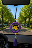 SIGN LANGUAGE ASL " I LOVE YOU" HAND WITH  MIRROR HANGING OR ANYTHING HANGING (#24)