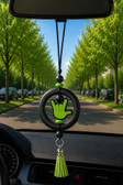 SIGN LANGUAGE ASL " I LOVE YOU" HAND WITH  MIRROR HANGING OR ANYTHING HANGING (#25)