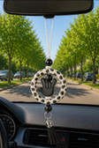 SIGN LANGUAGE ASL " I LOVE YOU" HAND WITH  MIRROR HANGING OR ANYTHING HANGING (#30)