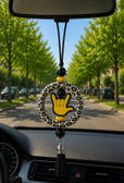 SIGN LANGUAGE ASL " I LOVE YOU" HAND WITH  MIRROR HANGING OR ANYTHING HANGING (#32)