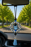 SIGN LANGUAGE ASL " I LOVE YOU" HAND WITH  MIRROR HANGING OR ANYTHING HANGING (#39),