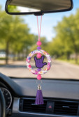 SIGN LANGUAGE ASL " I LOVE YOU" HAND WITH  MIRROR HANGING OR ANYTHING HANGING (#40)