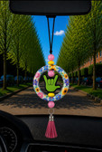 SIGN LANGUAGE ASL " I LOVE YOU" HAND WITH  MIRROR HANGING OR ANYTHING HANGING (#49)