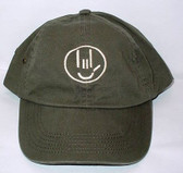 Smiley Cap Embroidery (Olive) Tan-Smiley