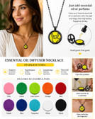 SIGN LANGUAGE ASL "I LOVE YOU HAND" OUTLINE SHAPE HAND WITH BLACK PENDANT STAINLESS STEEL