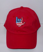 I LOVE YOU USA CAP (Red)