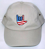 I LOVE YOU USA CAP (Khaki)