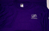 Interpreter Outline hand (Purple & White ) T-Shirt Adult