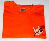Hand & Rose T-Shirt (Orange) Adult