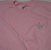 Sweat Shirt  Draw Hand "I LOVE YOU "  ( Lime thread) Embroidery (ADULT SIZE), PLEASE CHOOSE COLOR AND SIZE.