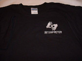 Interpreter T-Shirt  Embroidery (Black) White hand Adult