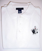 Bowling Polo Shirt Embroidery (White)
