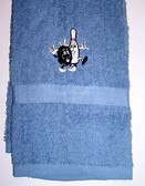 Bowling Hand Towel Embroidery (Royal)