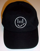 Smiley Cap Embroidery (Black) White-Smiley