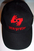 Interpreter Cap Embroidery (Black) Red-hand