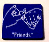 Friends (Blue) Coaster (Rubber)