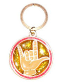 Suncatches Keychain with ILY (Yellow/Pink)