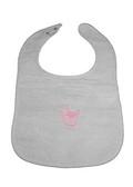 Baby's Bibs with I LOVE YOU (Pink)  2 inches hand