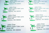 Custom Mailing Labels with Frog Sign
