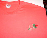 T-Shirt with Embriodery  Rose with "  I LOVE YOU " hand ( Left Chest) ADULT SIZE