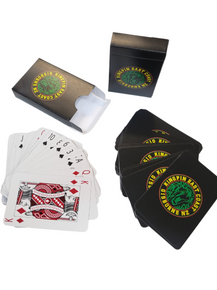 KINGPIN IRON LION PLAYING CARDS PACK RASTA/ BLACK