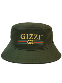 KINGPIN GIZZI BUCKET HAT ARMY / GOLD / RED / GREEN