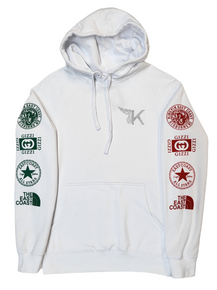 KINGPIN ICONS HOOD WHITE / GREEN / RED