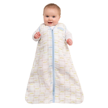 HALO® SleepSack® Wearable Blanket 100% Cotton Muslin  | Alligator Blue