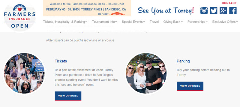 the farmers insurance open website