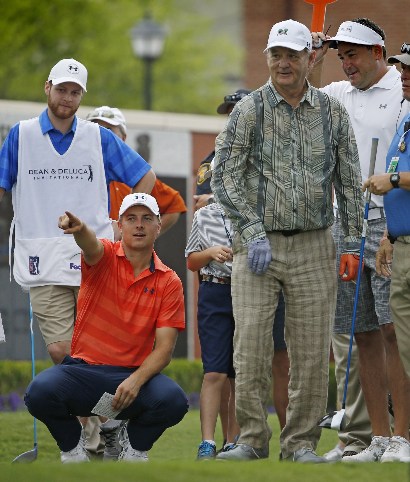 VIDEO Bill Murray and Jordan Spieth tee off at the PGA TOUR Colonial