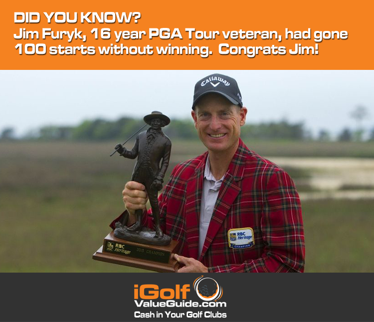 2015 RBC HERITAGE JIM FURYK'S GOLF BAG Mr Topes Golf