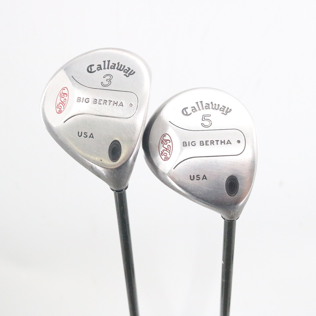 Callaway Big Bertha S2H2 3 & 5 Wood Set Graphite Shaft Stiff Flex G