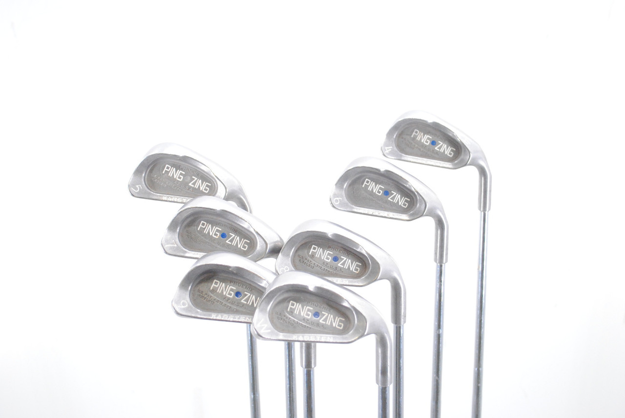 Ping Zing Iron Set 4-W Blue Dot KT-M Steel Stiff Flex Right-Handed