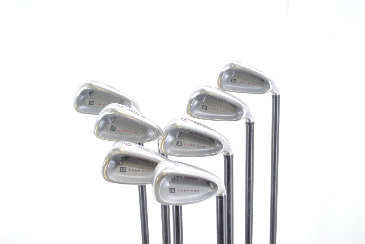 Wilson Deep Red 6 Fer à Repasser avec Wilson Fat Shaft Arbre Acier Régulier GAUC